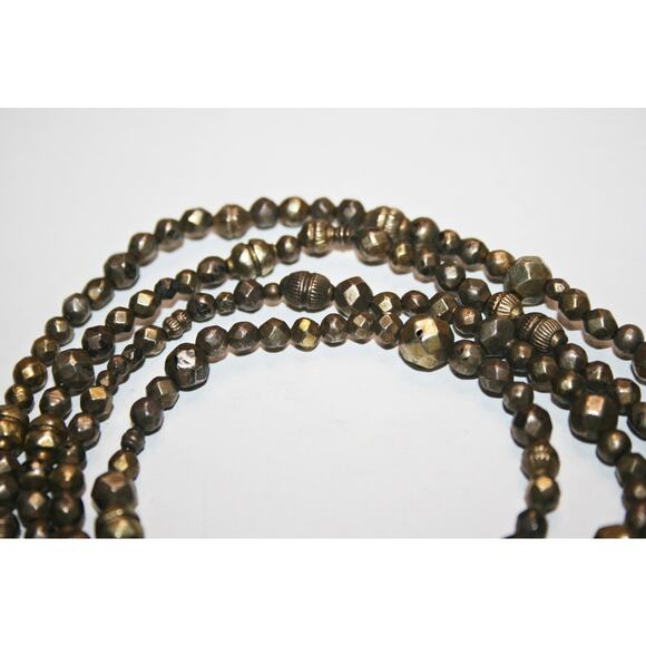 Antique Ethnic Sterling Silver Beaded Necklace - Picture 10 of 10